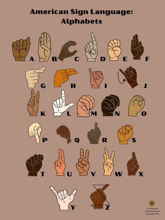 Upgraded ABC Poster 3.0- American Sign Language